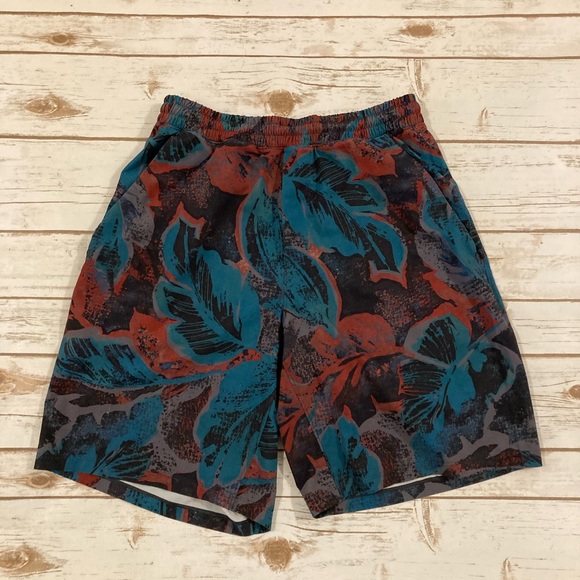 Lululemon Pace Breaker Short 9" *Linerless Tropical Shadow Shark Teal Multi Med - Picture 2 of 15